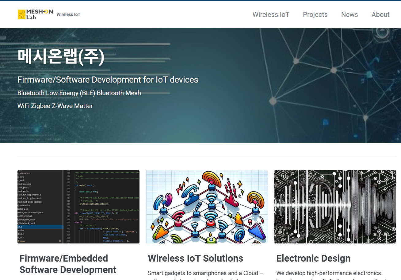Home Page Capture